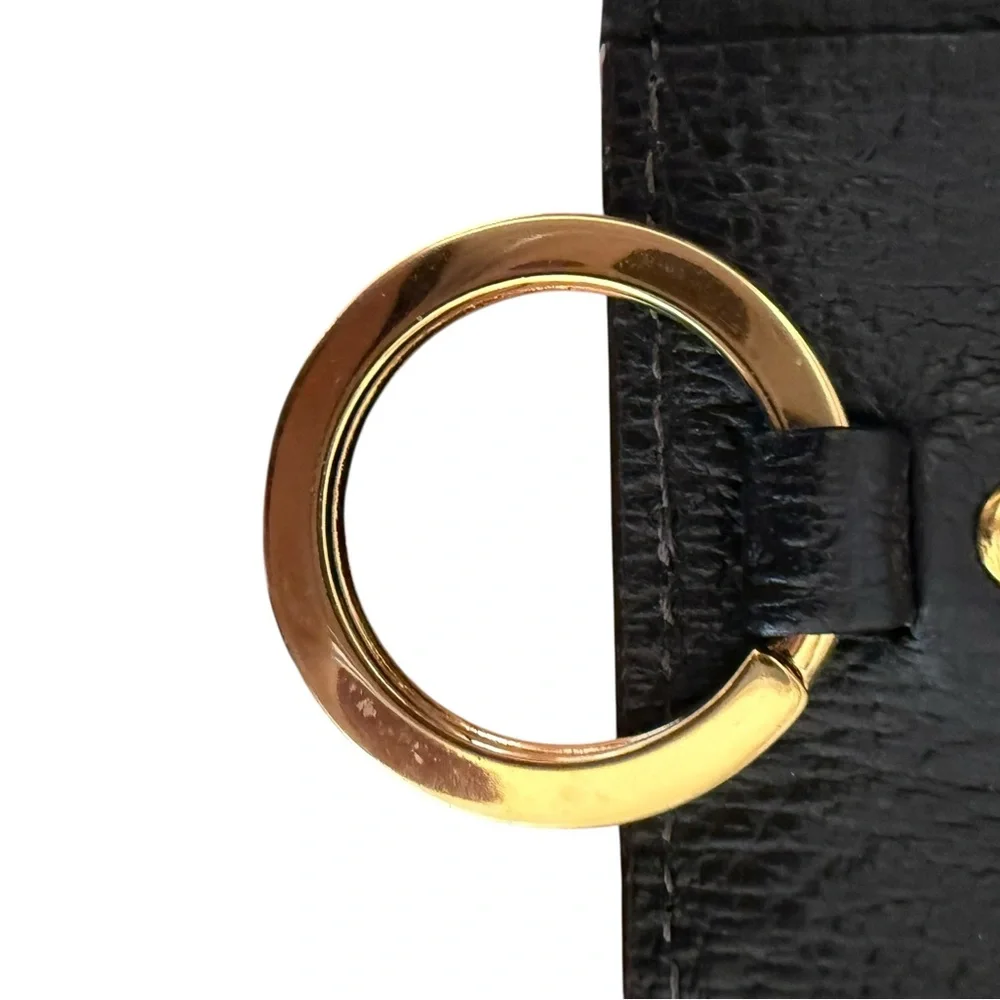 VIVIENNE WESTWOOD Black Four-Ring Key Holder Orb Design Unisex w Box & Bag NIB